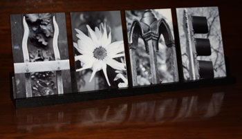 Letter Art Tiles with Holder